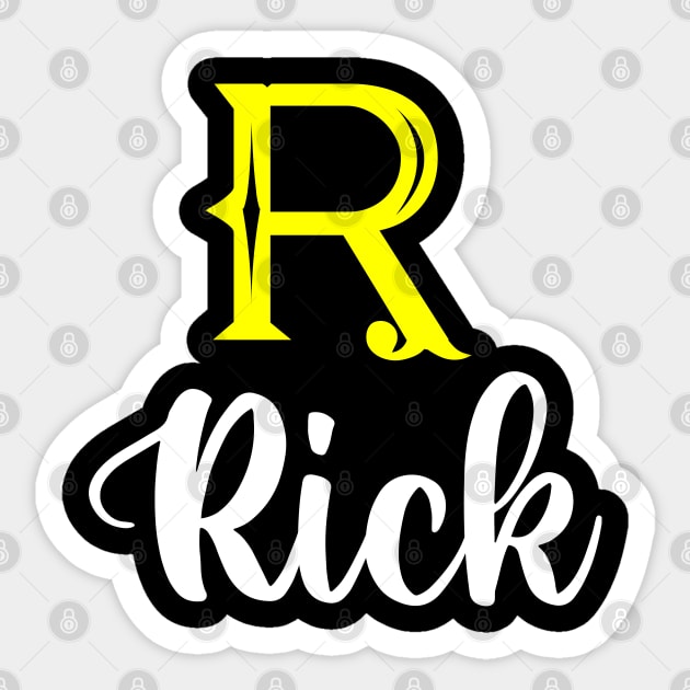 I'm A Rick ,Rick Surname, Rick Second Name Sticker by overviewtru